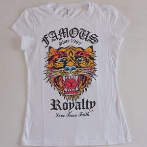 Tiger Famous Royalty love Peace Faith  Tee